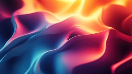 Poster - A vibrant background with abstract shapes and dynamic colors, perfect for digital content