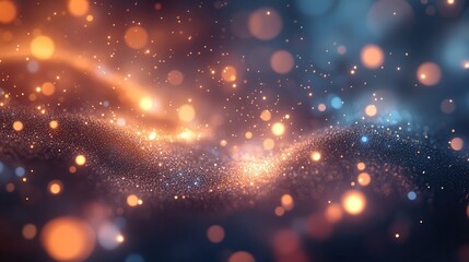 Wall Mural - Transparent fireworks illuminating the night sky, with subtle sparkles and vibrant colors