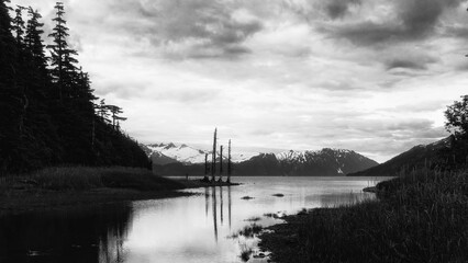Wall Mural - the tidal river in the morning
