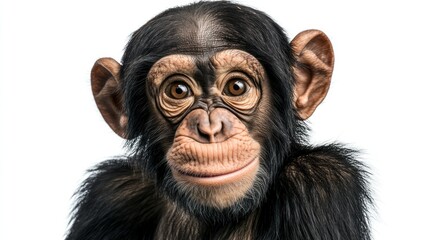 Wall Mural - Close-up Portrait of a Smiling Chimpanzee