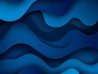 © Avr Di - Blue rippled fabric with waves and rippled texture in close-up.