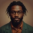 © NoblePix - Illustration of black man with glasses