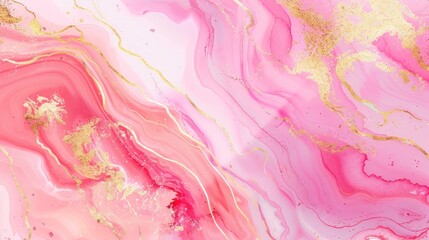 Pink background texture pattern marble gold watercolor abstract wallpaper light. Background stone pink texture pattern marble white paint glitter art seamless liquid agate top rose color print pastel