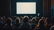 © Jakkarin - Audience Watching Movie on Blank Screen in Cinema