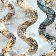 Wall Mural - Abstract Snake Skin Pattern