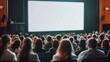 © Jakkarin - Audience Watching Presentation on Big Screen in Conference Room