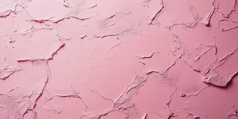 Poster - Textured Pink Wall Surface Close-Up