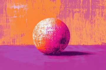 Wall Mural - Abstract Colorful Sphere on Vibrant Background