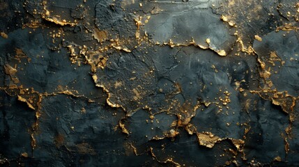 Black and Gold Abstract Texture Background