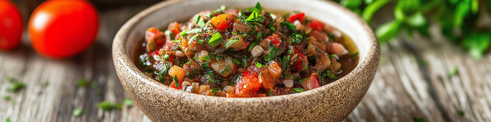 Wall Mural - Tapenade Served in a Bowl