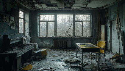 chernobyl disaster, chernobyl, apocalyptic photo, chernobyl nuclear power plant after the catastroph