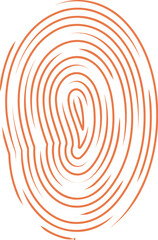 Poster - Fingerprint is representing the concept of personal data security and identification