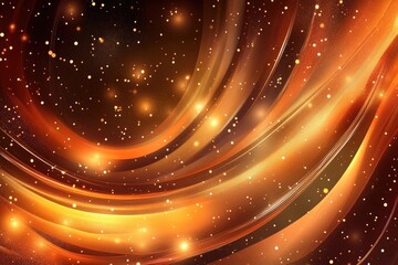 Poster - vibrant abstract brown backdrop featuring shimmering elements