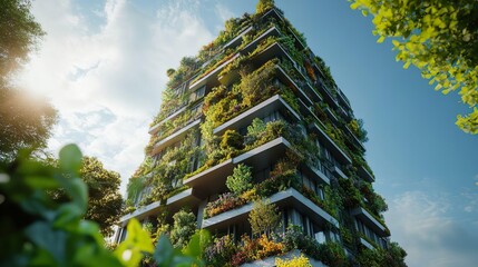 Wall Mural - Stunning sustainable building showcasing eco-friendly architecture in detailed design pictures