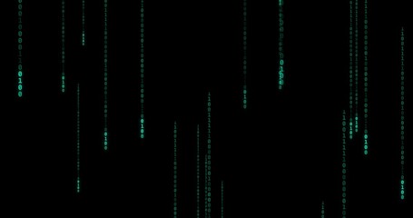 Leinwandbilder - Coding, hacking and hologram with data transfer on dark background for binary code, programming and AI testing. Metaverse, pattern and connection of it, network system and software update of security