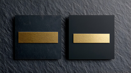 Canvas Print - Elegant Gold and Black Mockup for Luxury Branding