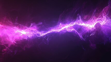 Wall Mural - Line art illustration featuring an abstract purple lighting flare