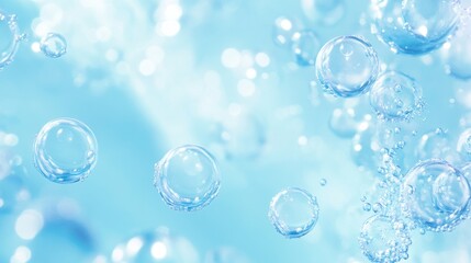 Wall Mural - Water Bubbles Abstract Background