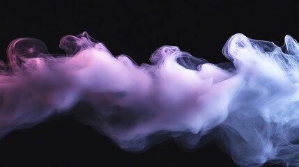 Abstract colorful smoke with red, pink and blue swirls.