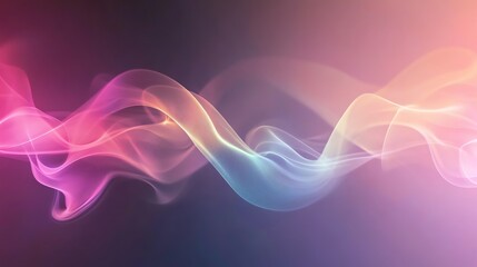 Wall Mural - abstract colorful smoke trails against a pink and purple background.