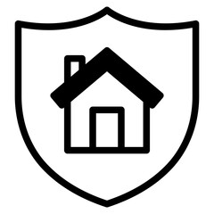 Wall Mural - home protection icon