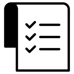 Canvas Print - Document checklist icon