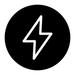 Sticker - thunder, energy icon