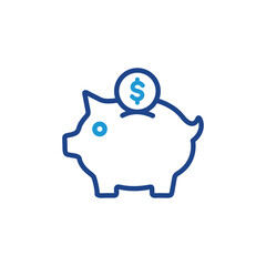 Poster - Piggy Bank icon, Piggy Bank sign vector