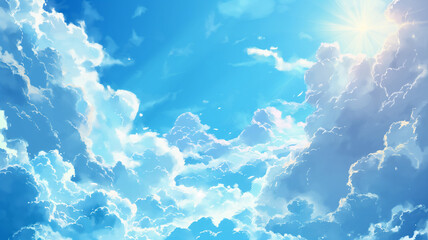 blue sky background