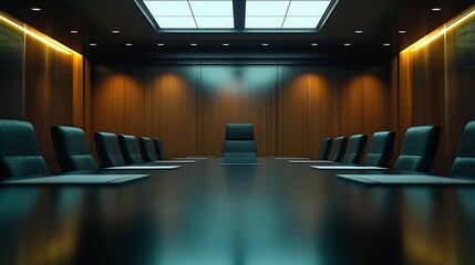Poster - empty boardroom or meeting room : Generative AI