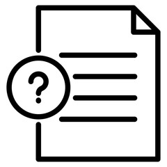 Poster - missing file, document with question mark icon