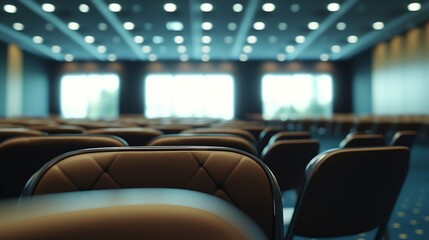 Aufkleber - interior of a conference hall : Generative AI