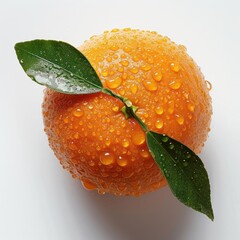 Wall Mural - A vibrant, freshly-harvested orange,