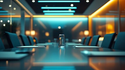 Poster - interior of a conference room : Generative AI