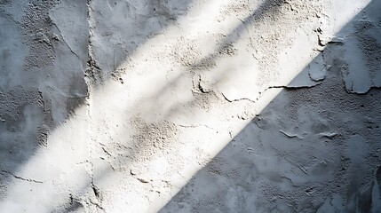 Aufkleber - Closeup of a smooth grey plastered wall Prepared surface There is an angle light and shadow Background Blank : Generative AI