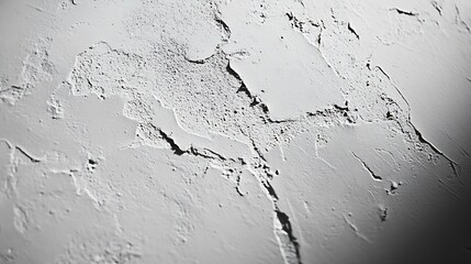 Aufkleber - Closeup of a smooth grey plastered wall Prepared surface There is an angle light and shadow Background Blank : Generative AI