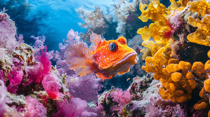 Wall Mural - fish in aquarium