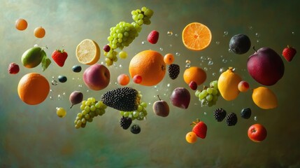 Wall Mural - Vibrant Fruit Symphony