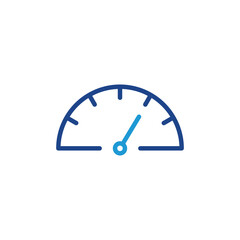 Poster - speedometer, tachometer icon vector