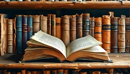 Whimsical illustration of flying old books soaring from library shelves, capturing the magic of imagination and knowledge in a vibrant scene