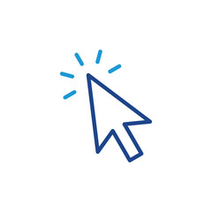 Fototapete - Cursor click icon, cursor sign vector 