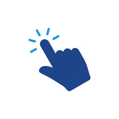 Poster - Hand cursor click icon vector 