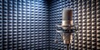 © Udomner - Professional studio microphone for recording podcasts in a soundproof room, podcast, studio, microphone, recording