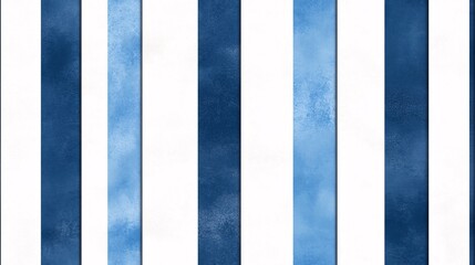 Azure Serenity seamless pattern: Watercolor Stripes in Blue and White 