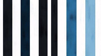 Poster - Azure Echoes seamless pattern: A symphony of bold black and serene blue stripes, creating a modern and minimalist abstract background.