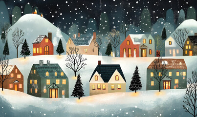 Christmas and New Year-themed graphic backgrounds for cards