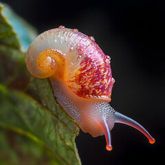 snail on a leaf