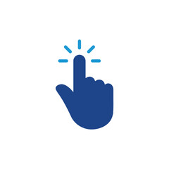 Poster - Hand cursor click icon vector 