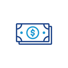 Poster - dollar money icon, money sign vector 