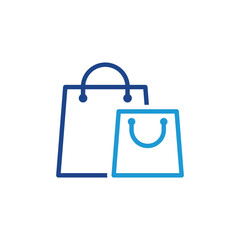 Poster - Shopping bag icon, Shopping bag sign vector